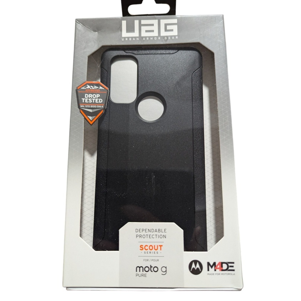 G6. UAG Urban Armor Gear Scout Series Case for Motorola Moto G Pure (Black)‎